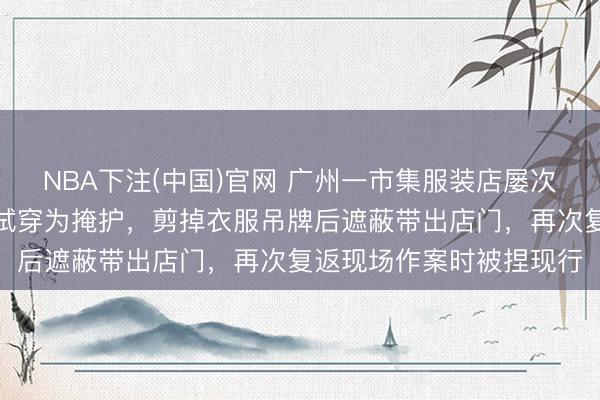 NBA下注(中国)官网 广州一市集服装店屡次被盗，嫌疑东说念主以试穿为掩护，剪掉衣服吊牌后遮蔽带出店门，再次复返现场作案时被捏现行