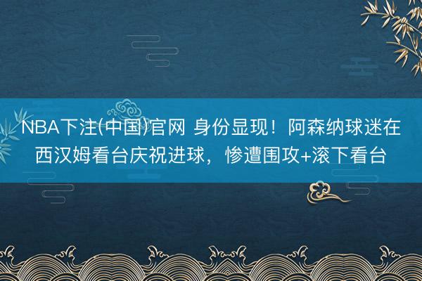 NBA下注(中国)官网 身份显现！阿森纳球迷在西汉姆看台庆祝进球，惨遭围攻+滚下看台